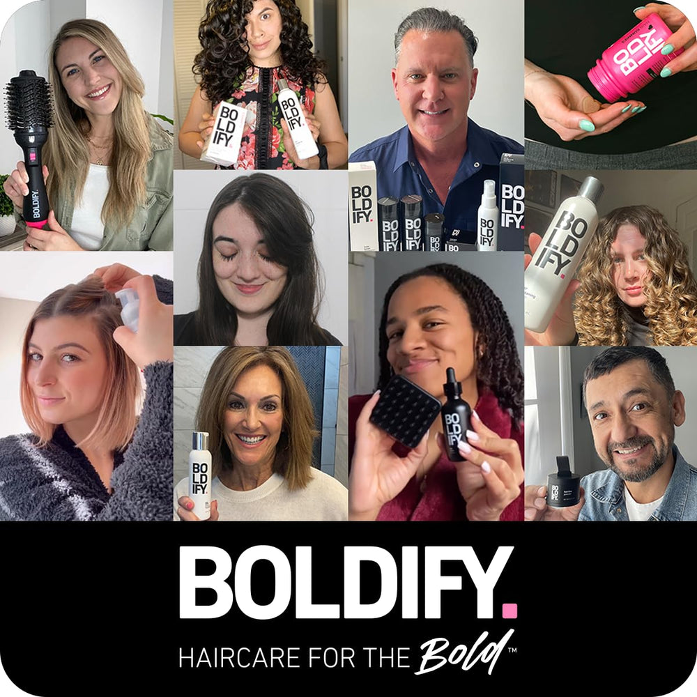Boldify brocha dentro de un neceser mostrando portabilidad en viajes