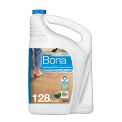 Bona botella frontal del repuesto 128 fl oz mostrando diseño práctico y ahorro