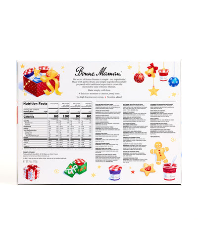 Bonne Maman decorative boxes repurposed as holiday place settings and small storage