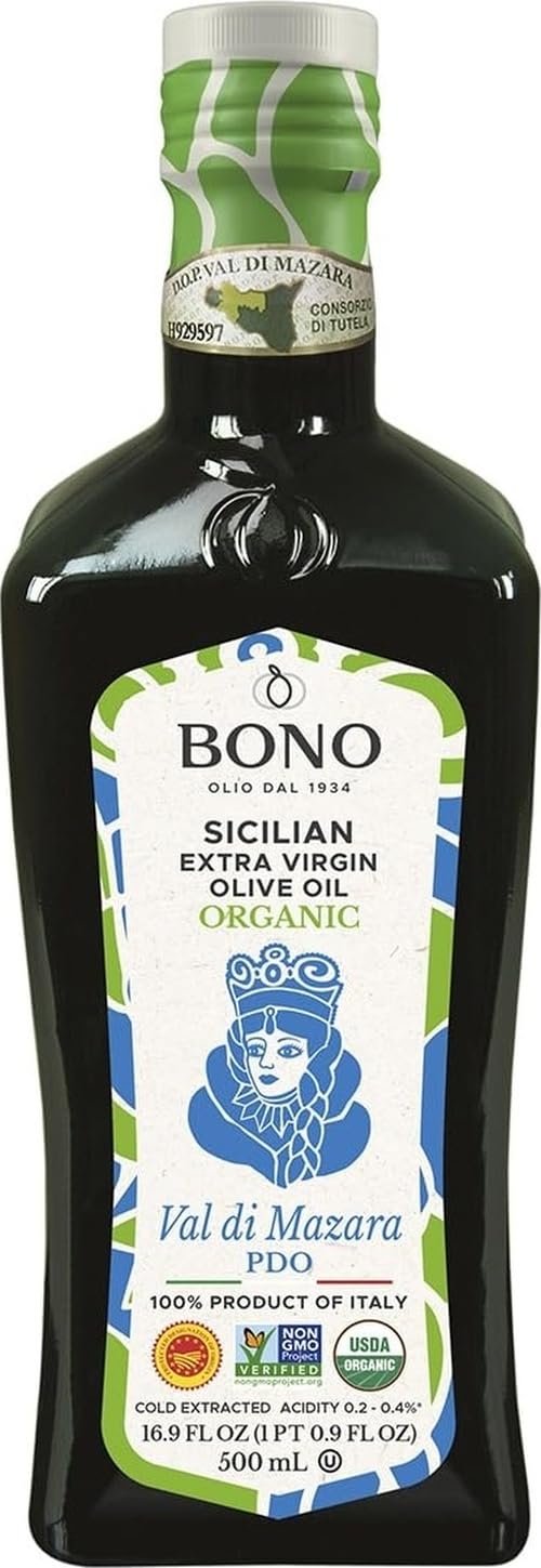 Bono botella frontal Val di Mazara muestra diseño y autenticidad