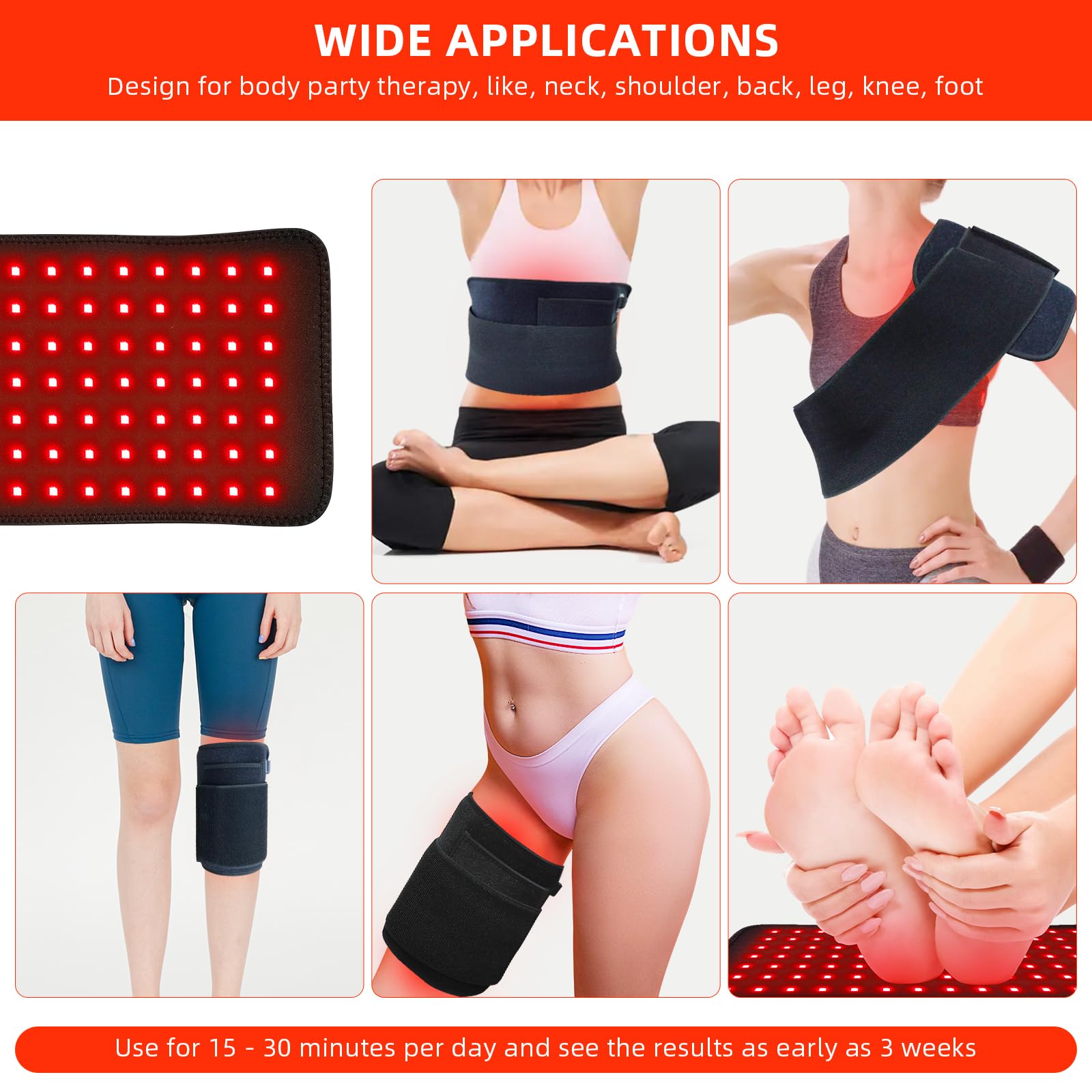bonodave detalle de chips LED 3 en 1 para distribución uniforme de luz