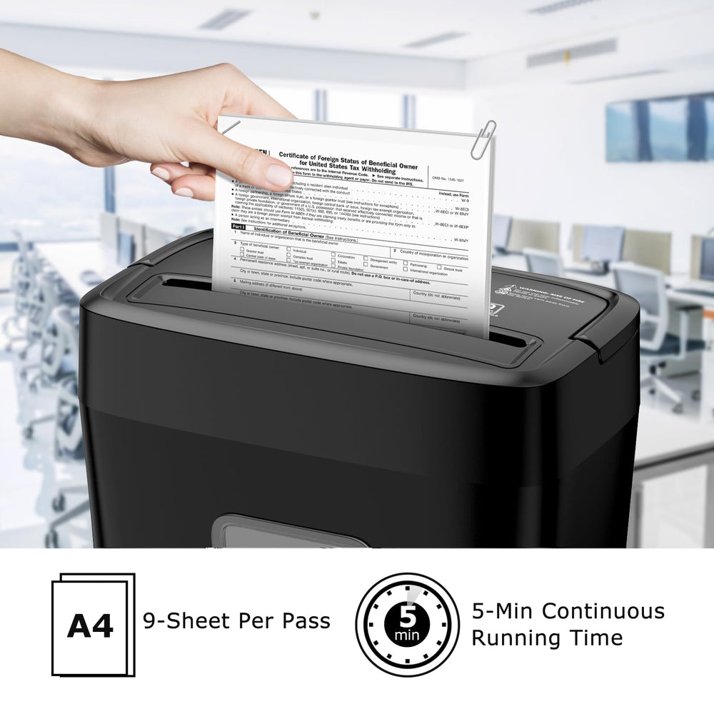 bonsaii máquina en uso triturando papel con operación fácil