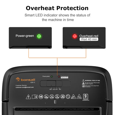 bonsaii panel de controles con inicio automático y reversa