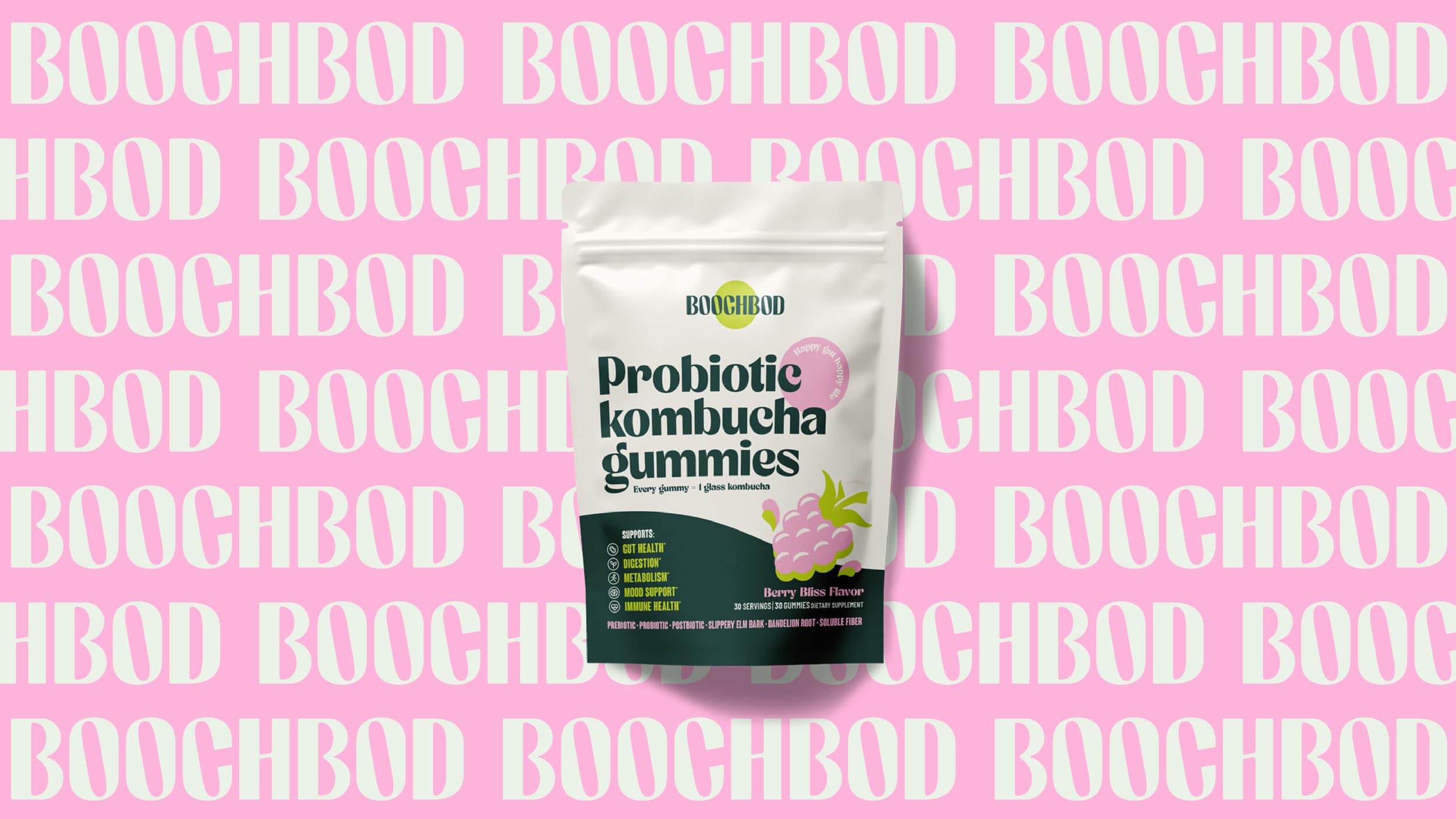 BoochBod raíz de diente de león seca, extracto tradicional para apoyo digestivo