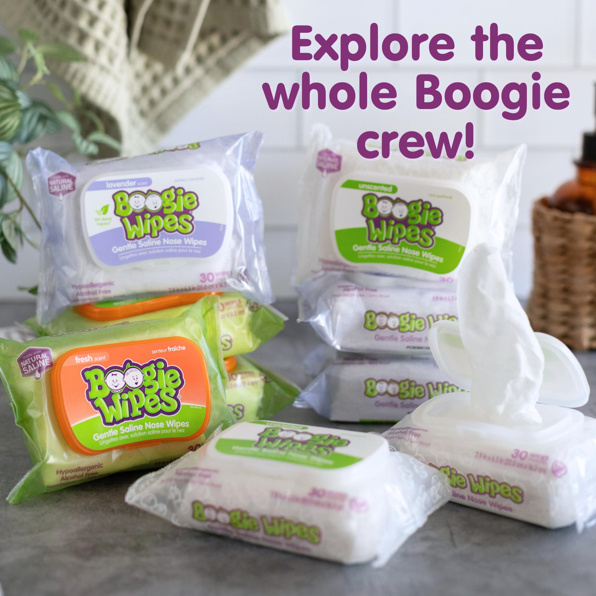 Boogie pack de 180 toallitas sobre mesa ideal para familias y guarderías