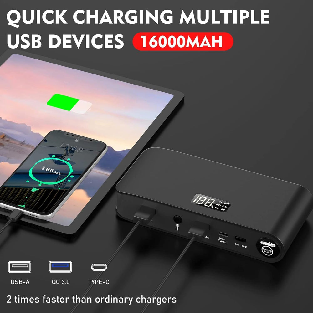 BOOKOO puertos USB-C y USB-A con cable para carga rápida