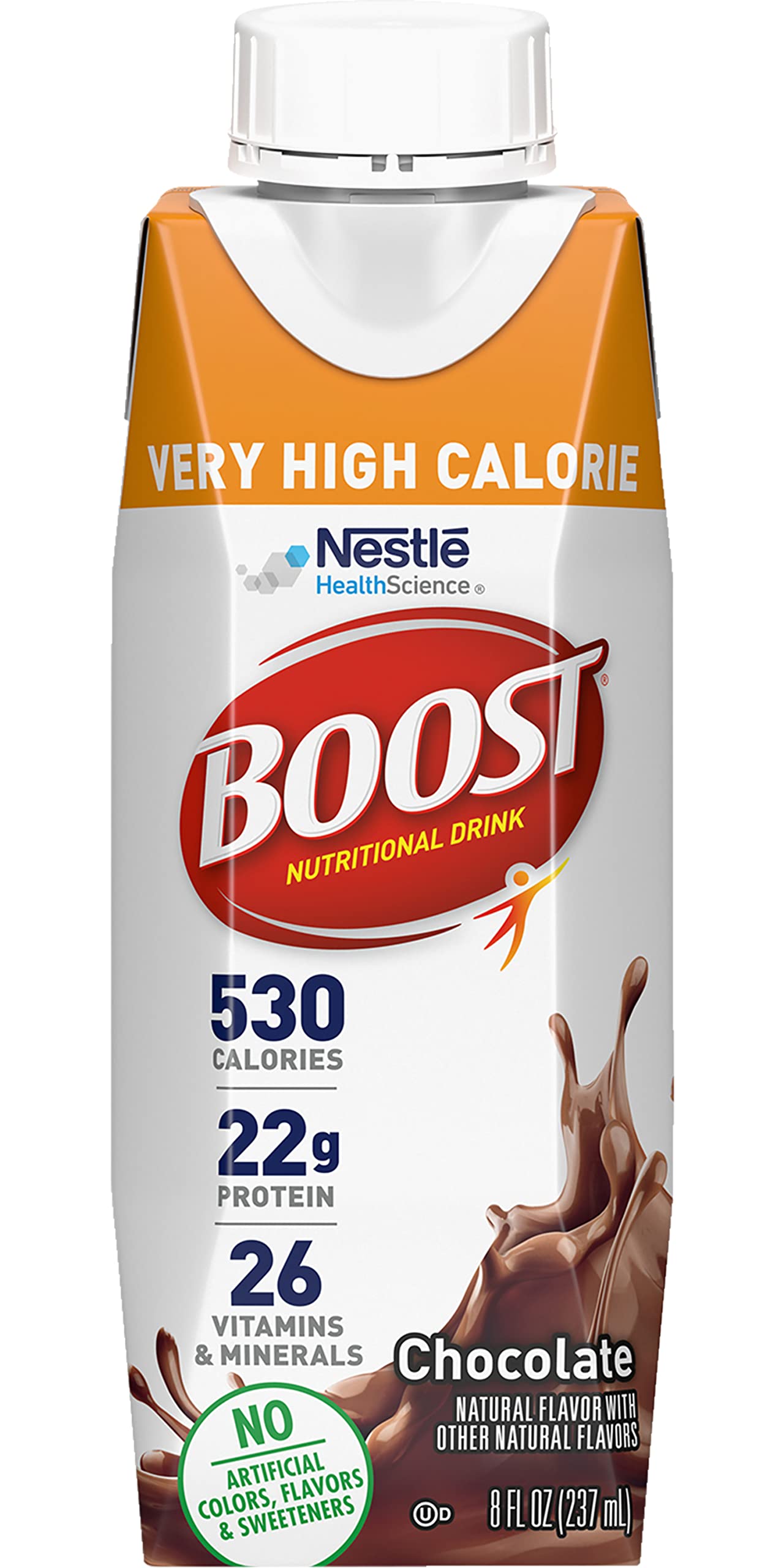 BOOST detalle de la etiqueta e ingredientes que ayuda a verificar nutrientes