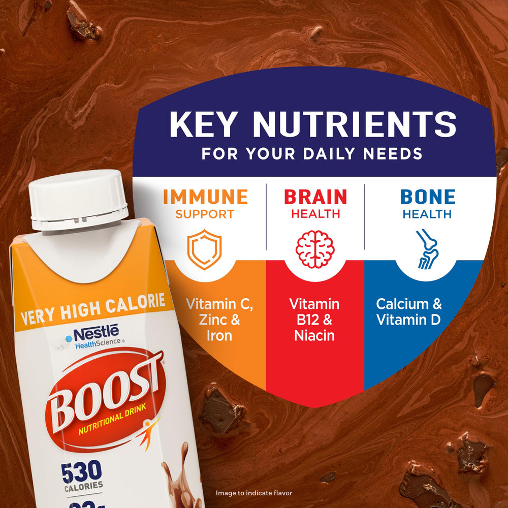 BOOST comparación de tamaño ayuda a visualizar volumen de 8 fl oz