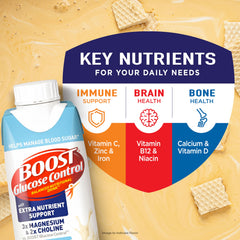 BOOST close-up de etiqueta nutricional destacando proteínas y vitaminas