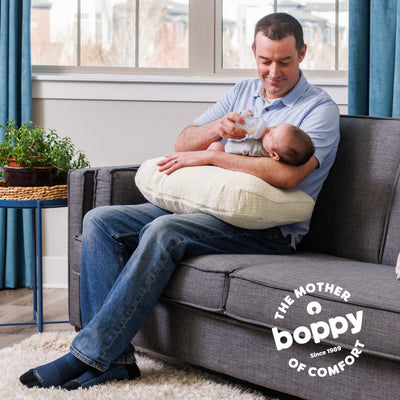 Boppy luxe lifestyle nursery setting conveying everyday comfort and style