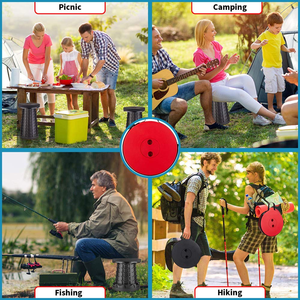 Boreeman stool carry strap hang showing easy transport and hands-free carry