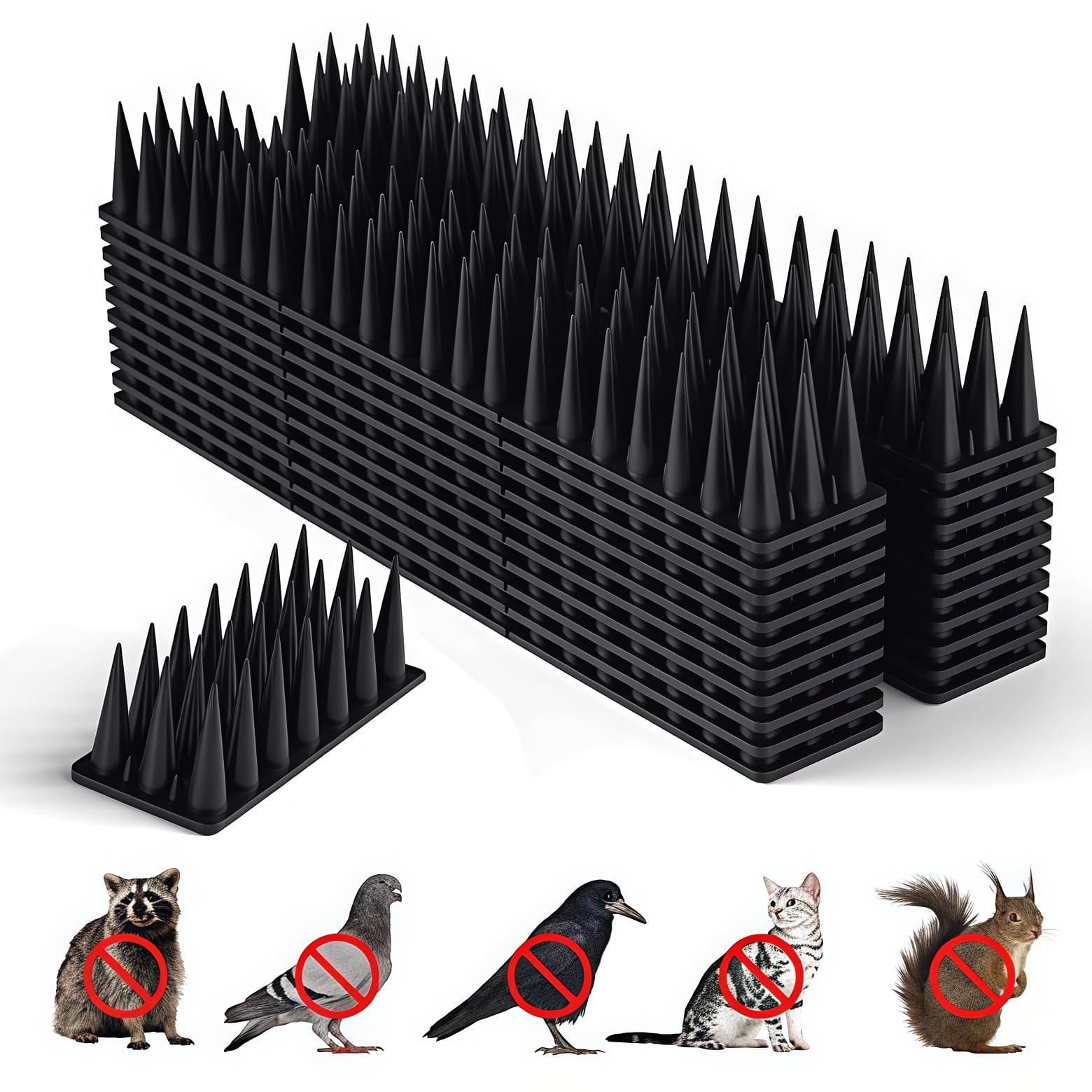 BORHOOD front packaging showing 20-pack spikes, protective solution for ledges