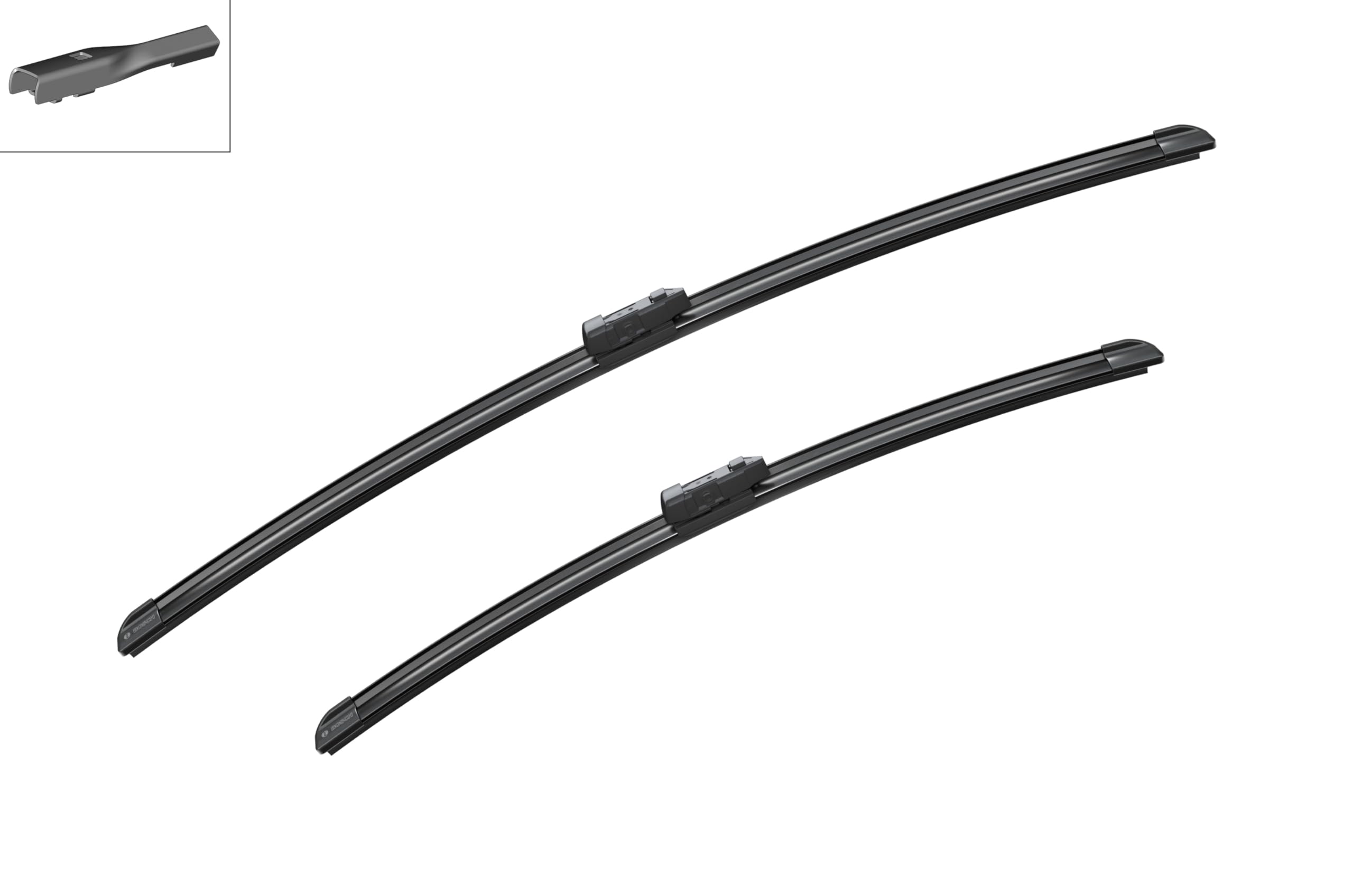 Bosch AeroTwin comparación de tamaño 26" y 20" para verificar escala y compatibilidad