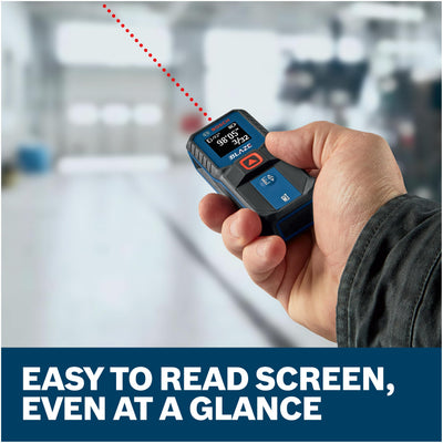 Bosch GLM100 close-up rounding button for easy rounded measurement results