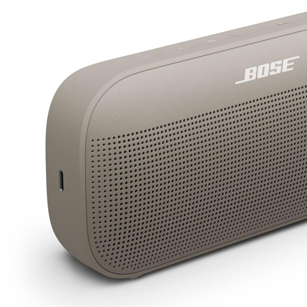Bose SoundLink Flex floating in pool showing waterproof benefit