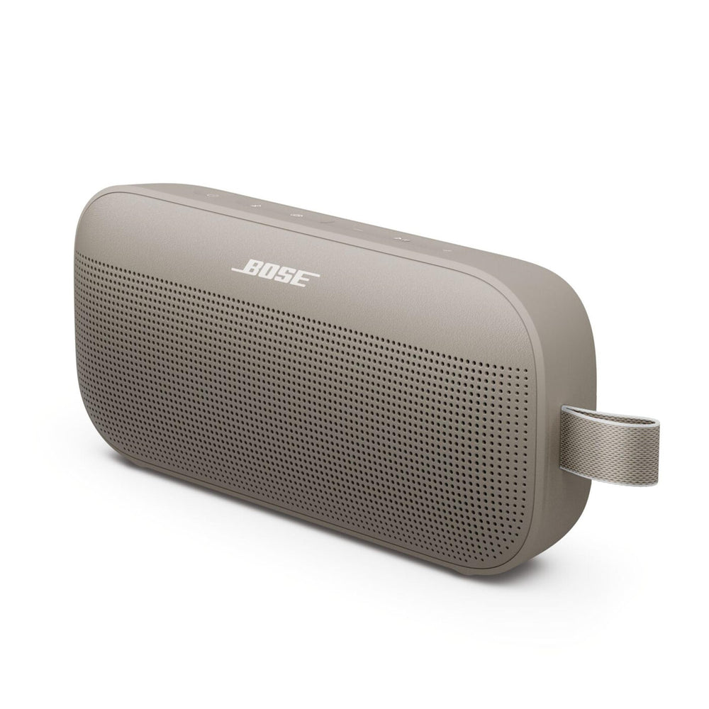Bose SoundLink Flex front view showing speaker grill and rich sound