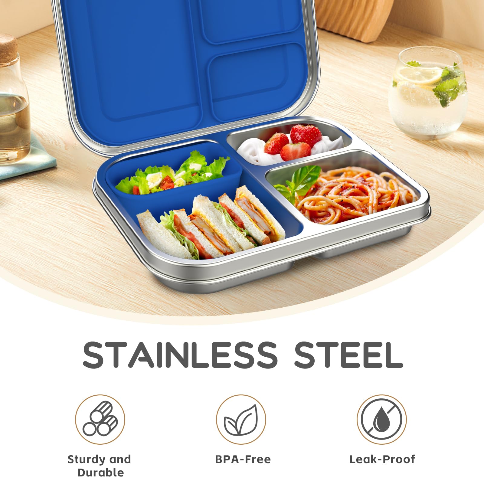 BOSEDSANG close-up of locking clips illustrating secure lid closure to prevent spills
