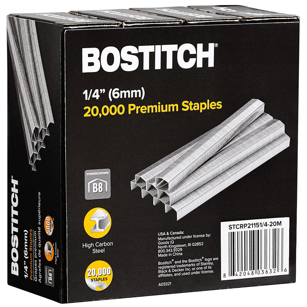 Bostitch embalaje frontal con 20,000 grapas, suministro duradero