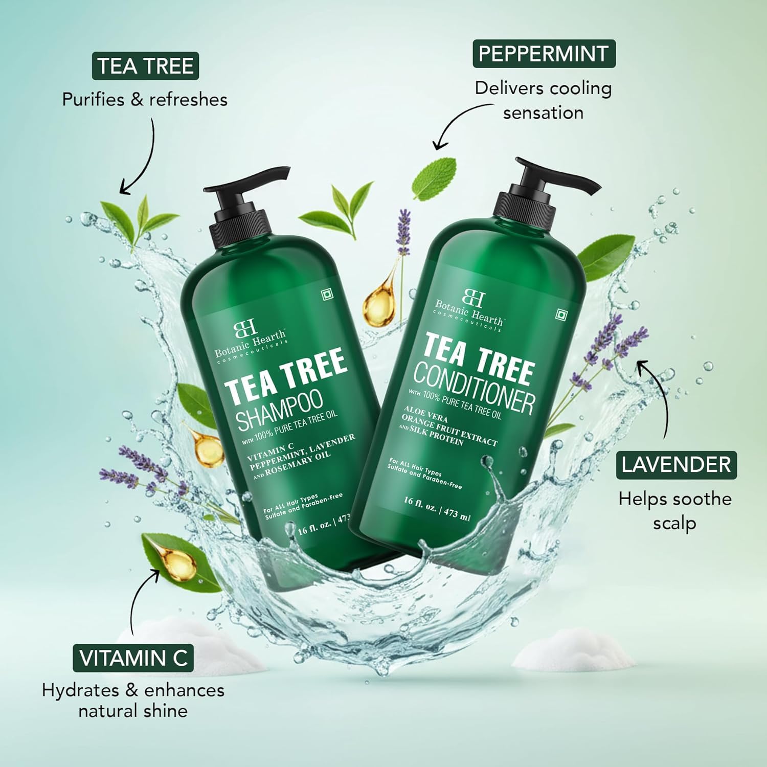 Botanic Hearth detalle de etiqueta con ingredientes clave para tranquilidad informativa