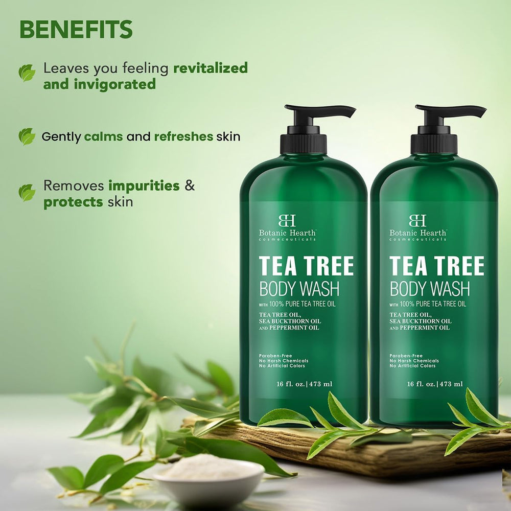 Botanic Hearth gel en uso en la ducha, sensación fresca y revitalizante