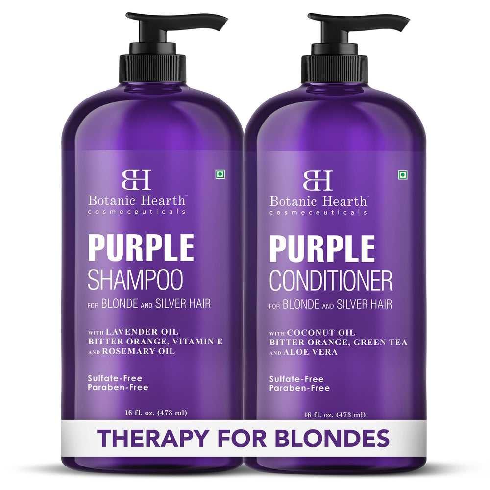 Botanic Hearth set frontal mostrando botellas y beneficio matizante