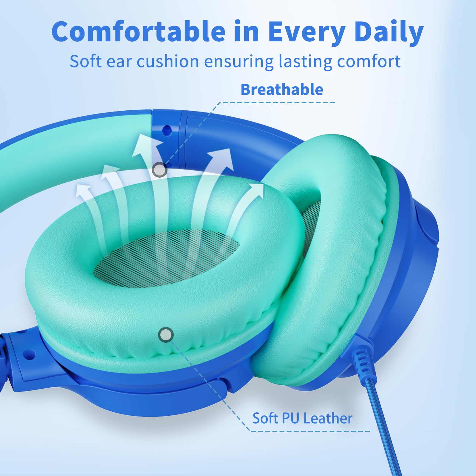 Botesty Sound auriculares plegados dentro de una mochila listos para viaje