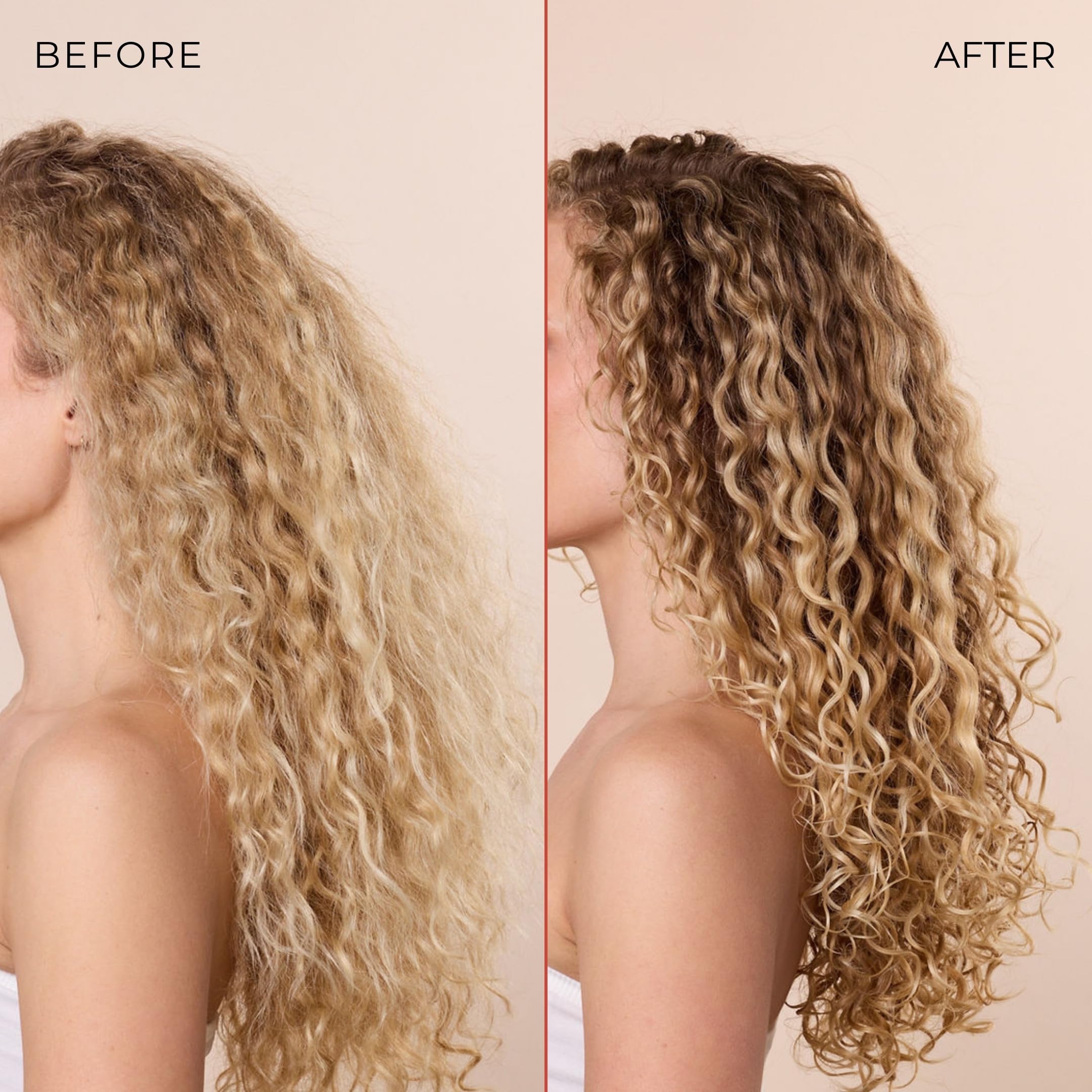 Bounce Curl empaque mostrando plástico ABS con 50% contenido reciclado