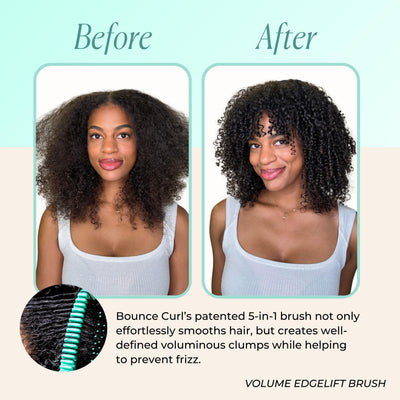 Bounce Curl thick cushioned pad close-up providing durable, gentle lifting at roots