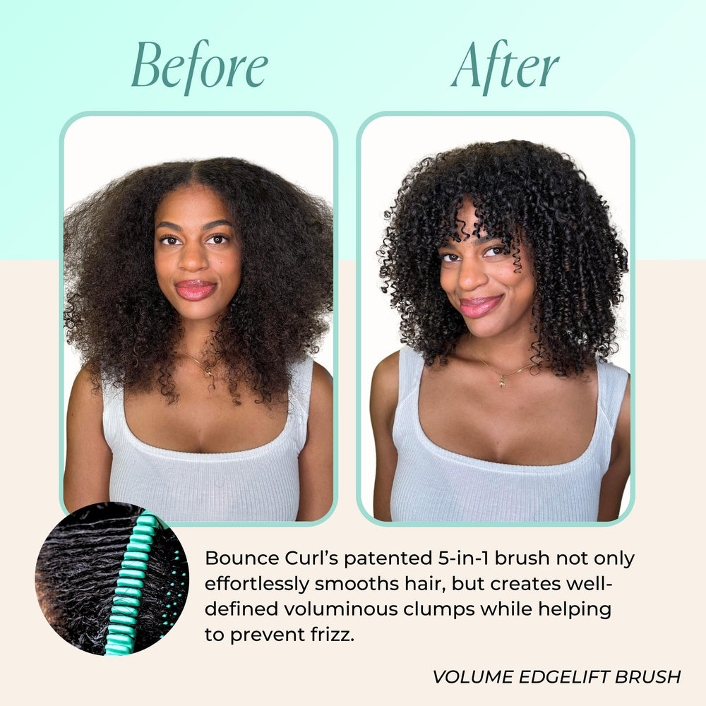 Bounce Curl thick cushioned pad close-up providing durable, gentle lifting at roots