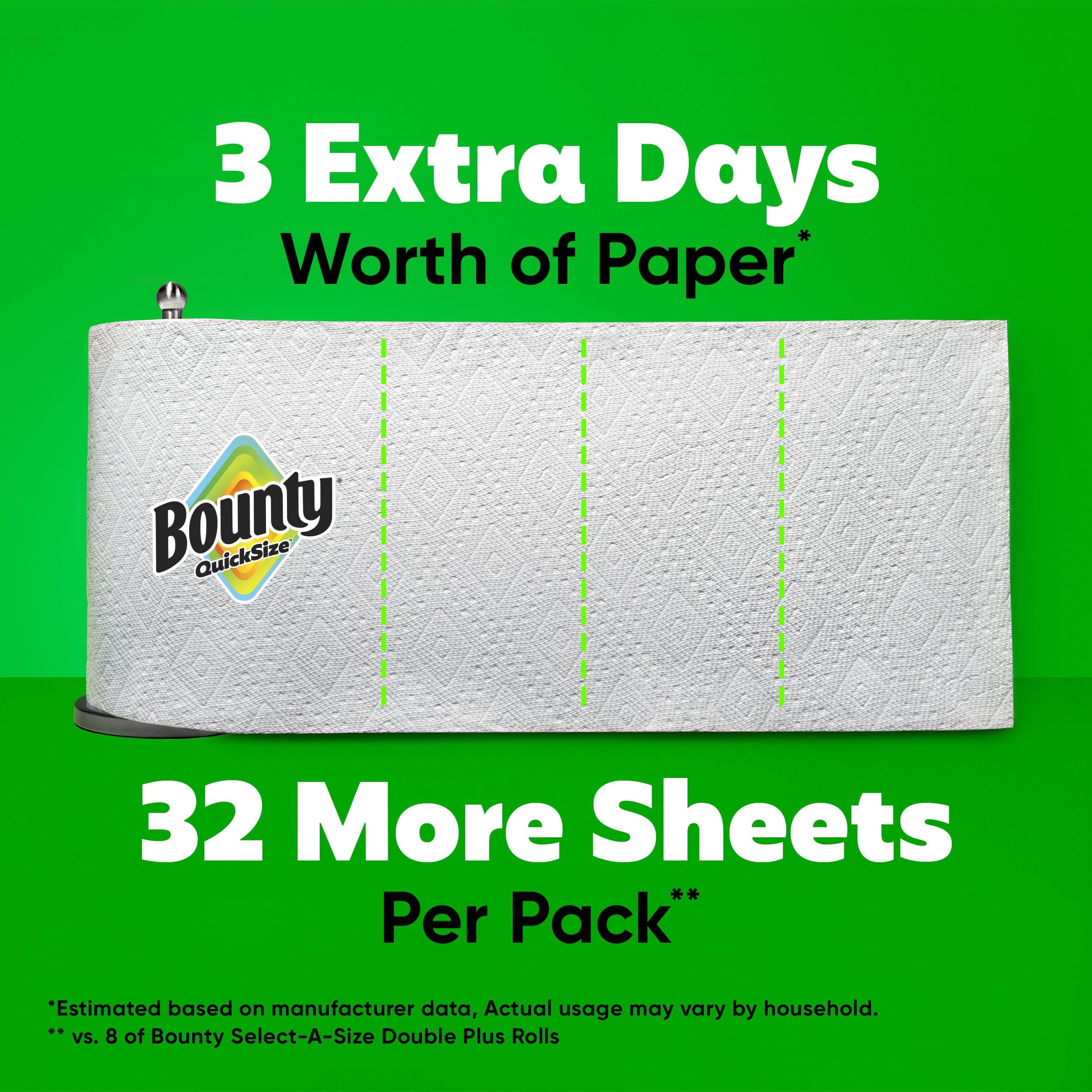 Bounty towel wiping kitchen counter showing quick cleanups