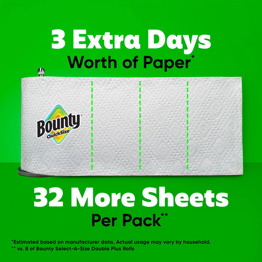 Bounty towel wiping kitchen counter showing quick cleanups