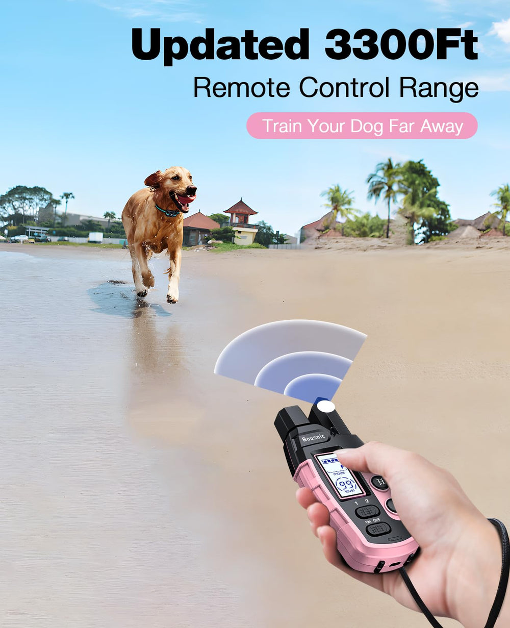 BOUSNIC mando remoto frontal con botones claros para control preciso de niveles