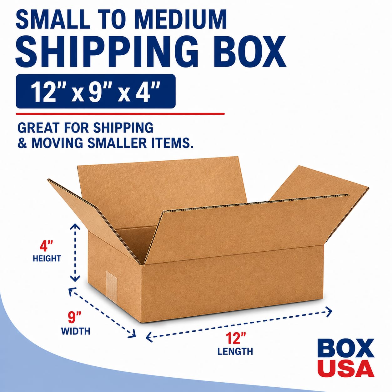 BOX USA detalle del cierre con cinta para asegurar el contenido