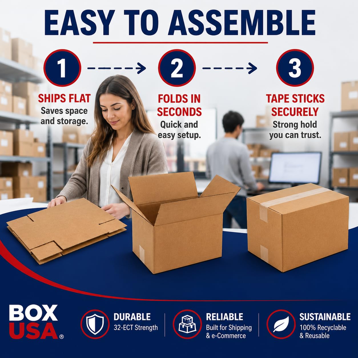 BOX USA caja en trastero organizada para almacenamiento prolongado
