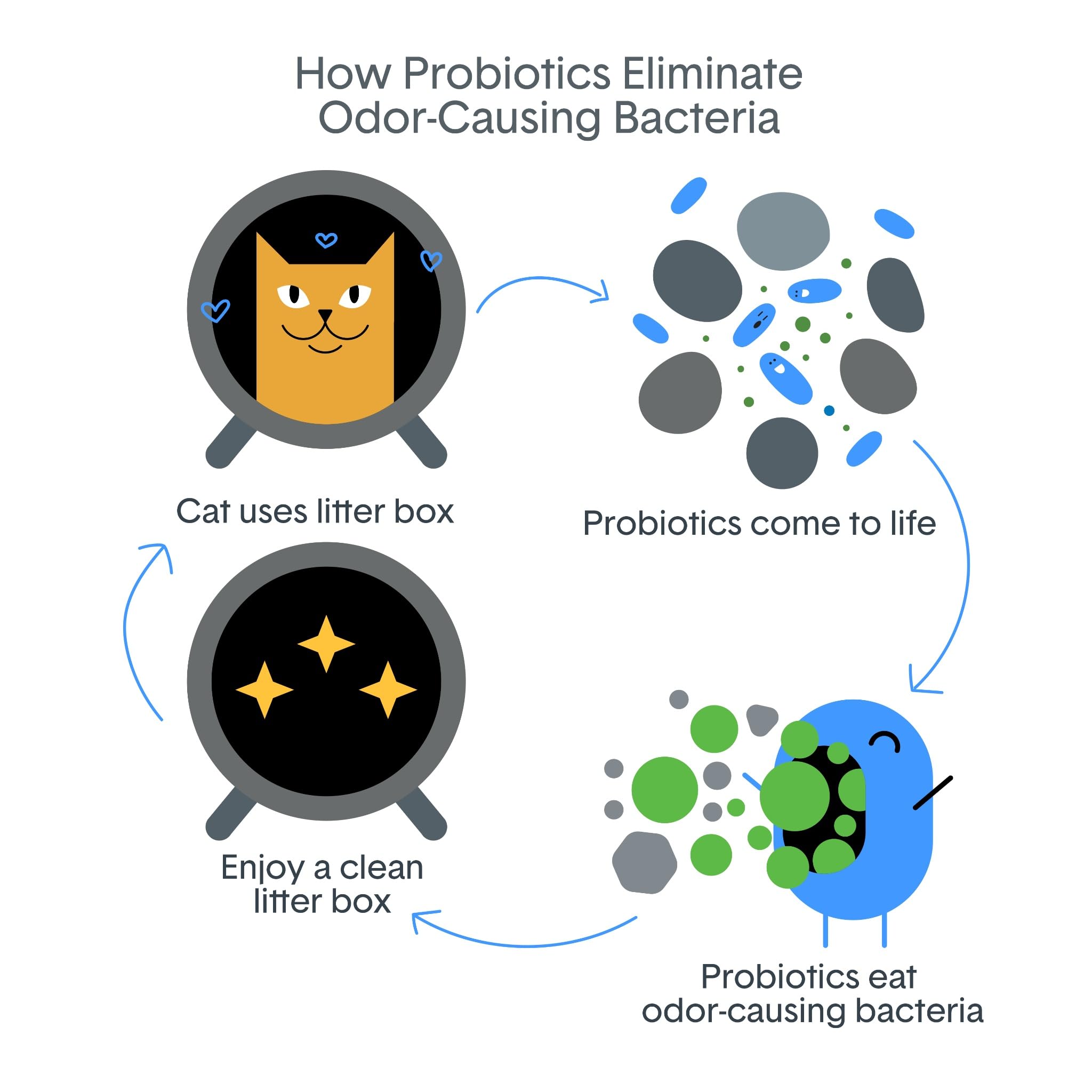 BoxiePro Bot etiqueta con ingredientes probióticos y sin fragancia