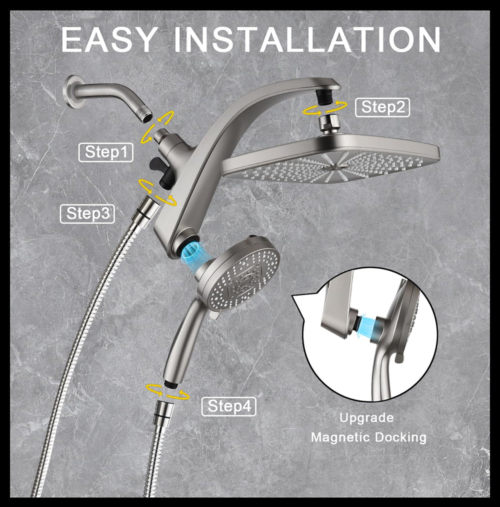 BOZYBO in styled bathroom, illustrates spa-like rainfall atmosphere benefit