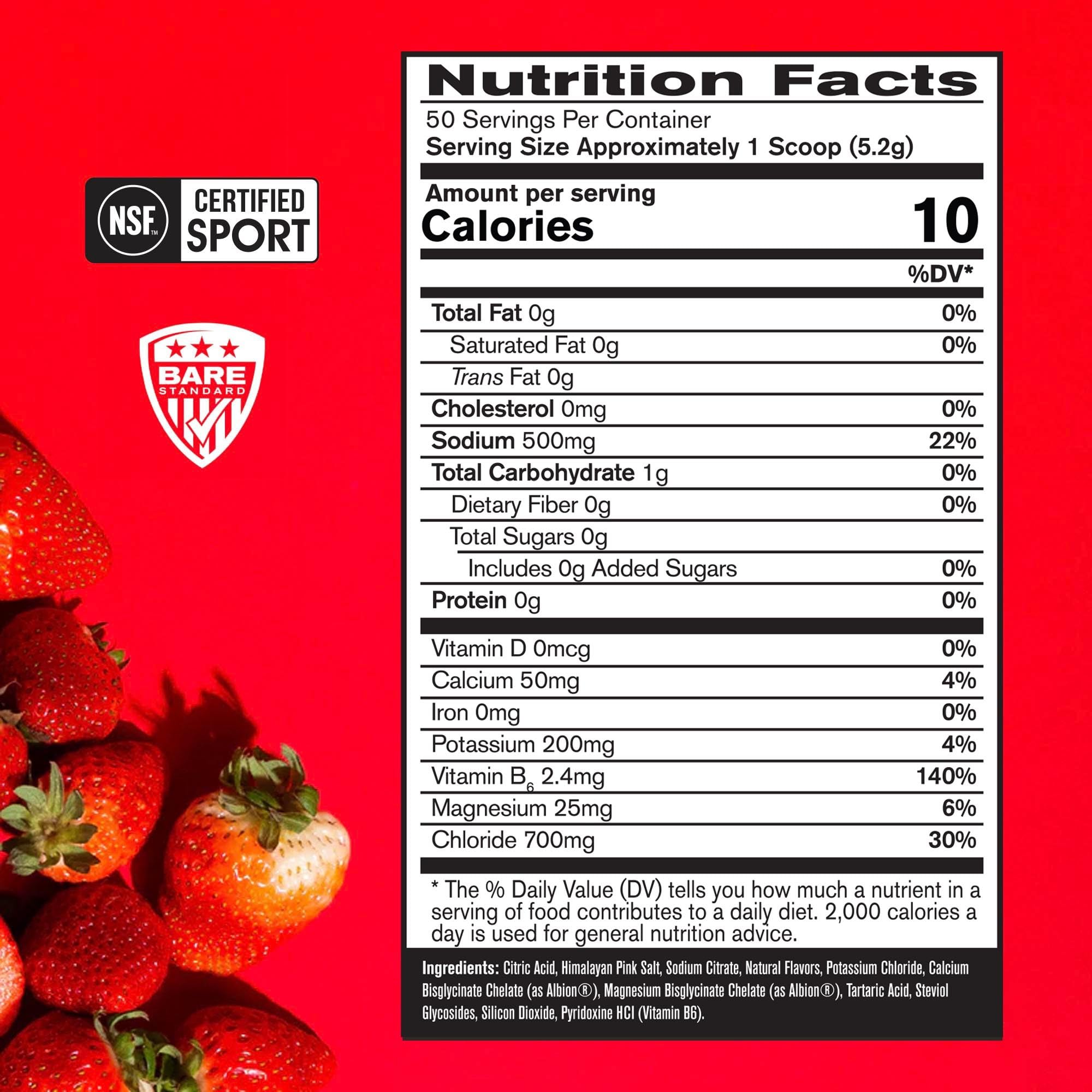 BARE PERFORMANCE NUTRITION polvo textura cercana que sugiere disolución rápida