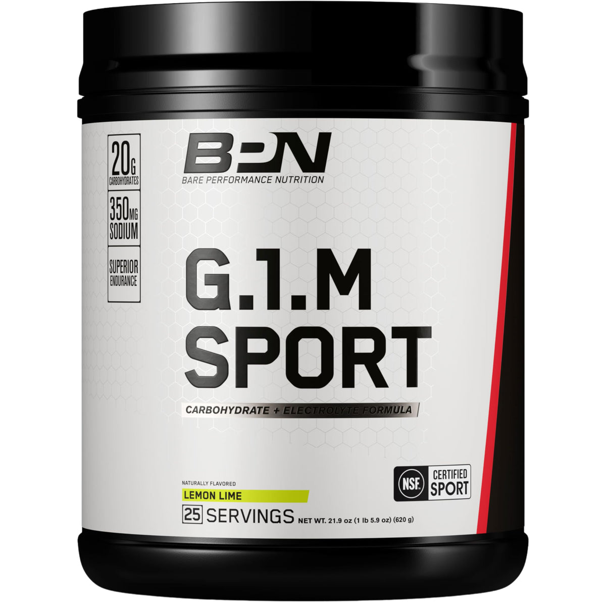 BARE PERFORMANCE NUTRITION envase delantero mostrando sabor limón-lima y beneficios
