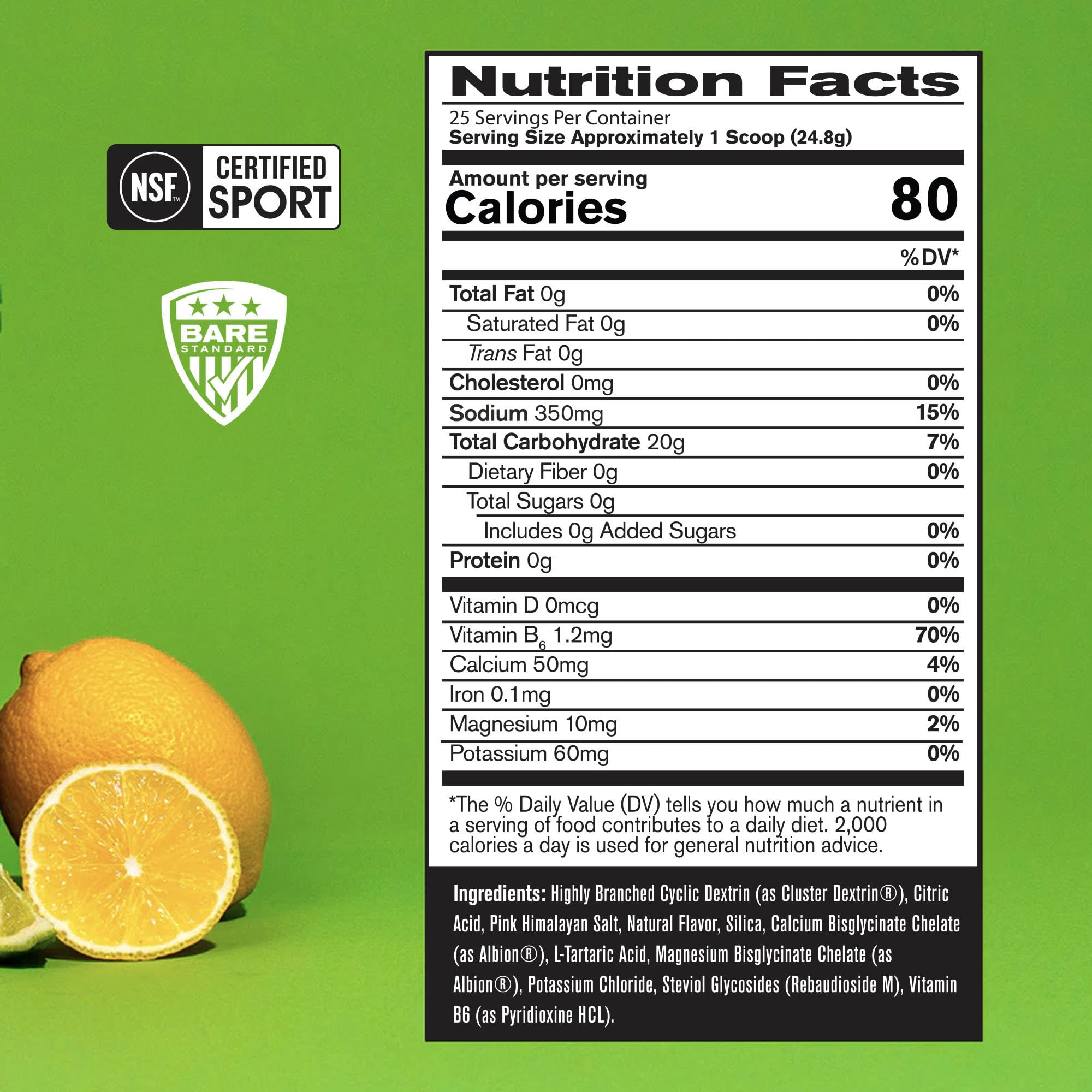 BARE PERFORMANCE NUTRITION polvo textura cercana que facilita disolución rápida