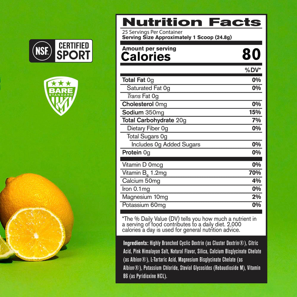 BARE PERFORMANCE NUTRITION polvo textura cercana que facilita disolución rápida