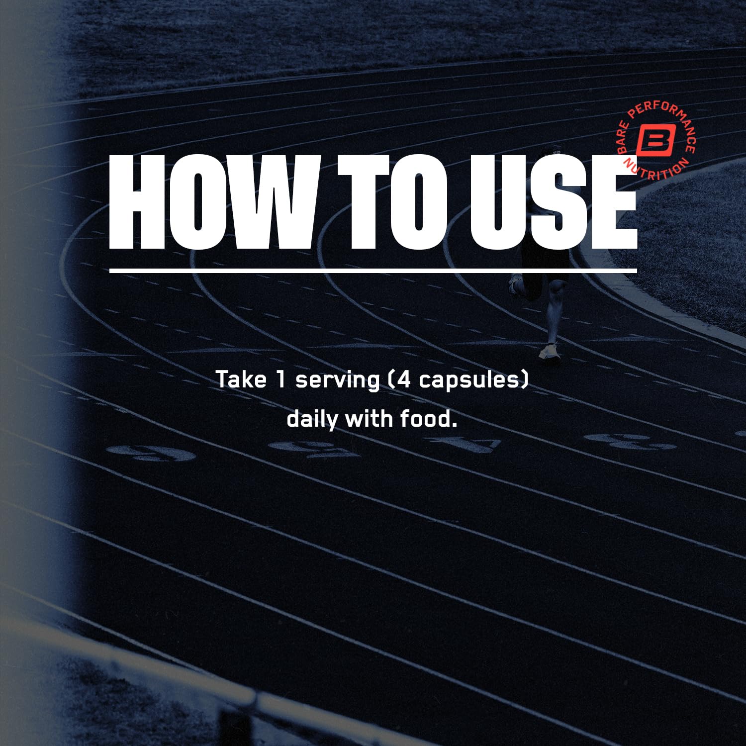BARE PERFORMANCE NUTRITION cápsulas junto a equipo de entrenamiento para uso post-ejercicio
