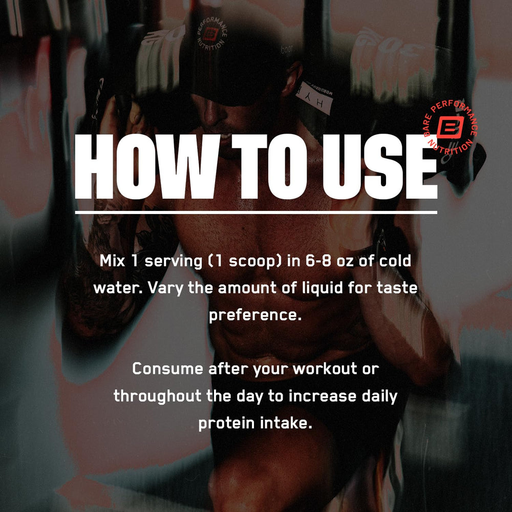 BARE PERFORMANCE NUTRITION nutrition and NSF Certified for Sport label detail