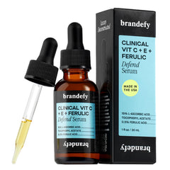 Brandefy front bottle showing packaging and 1oz size, conveys clinical quality