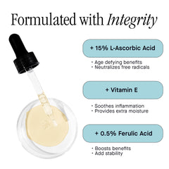 Brandefy serum texture on fingertip, demonstrates lightweight, fast-absorbing feel