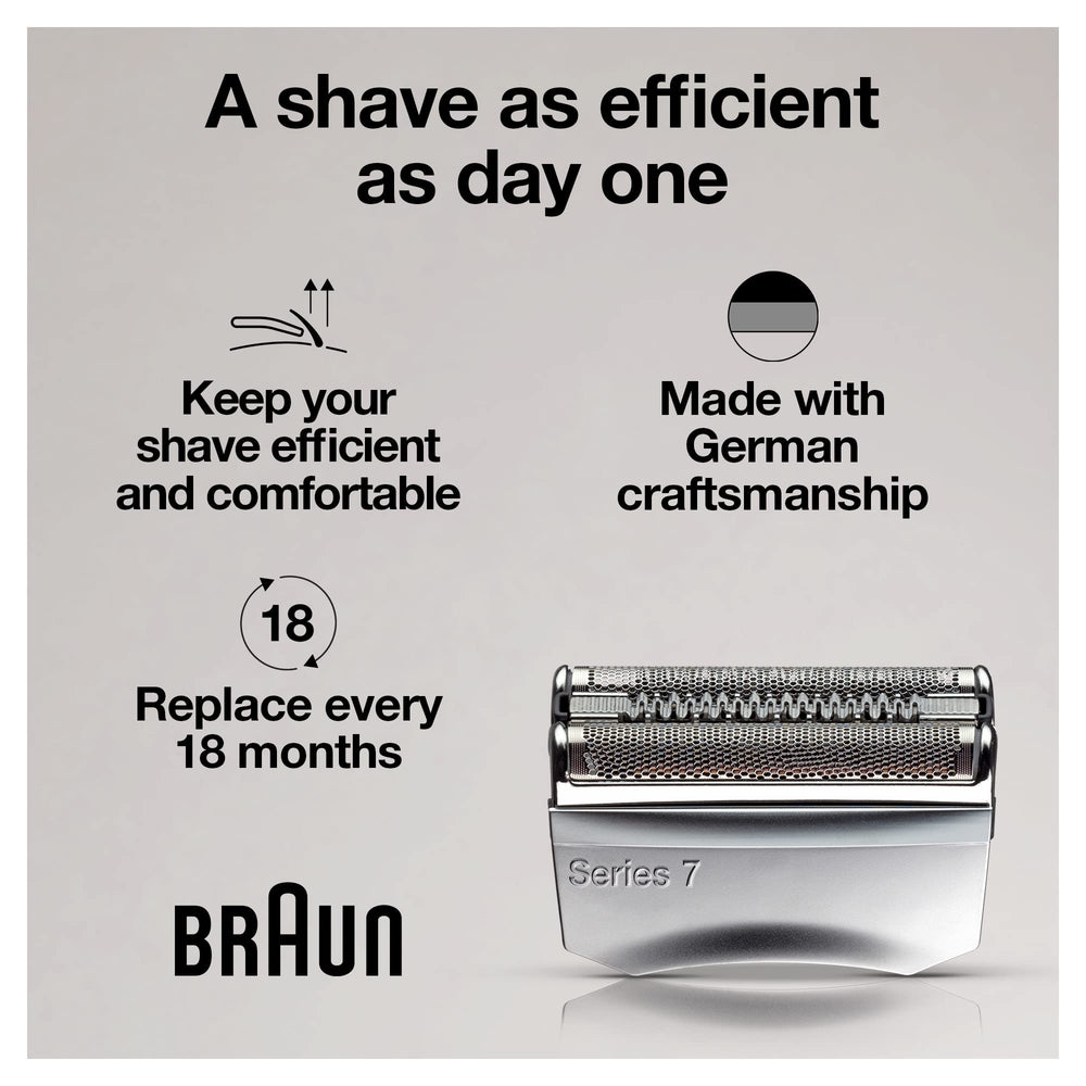 Braun close-up of cutters displaying sharp blades for efficient cutting
