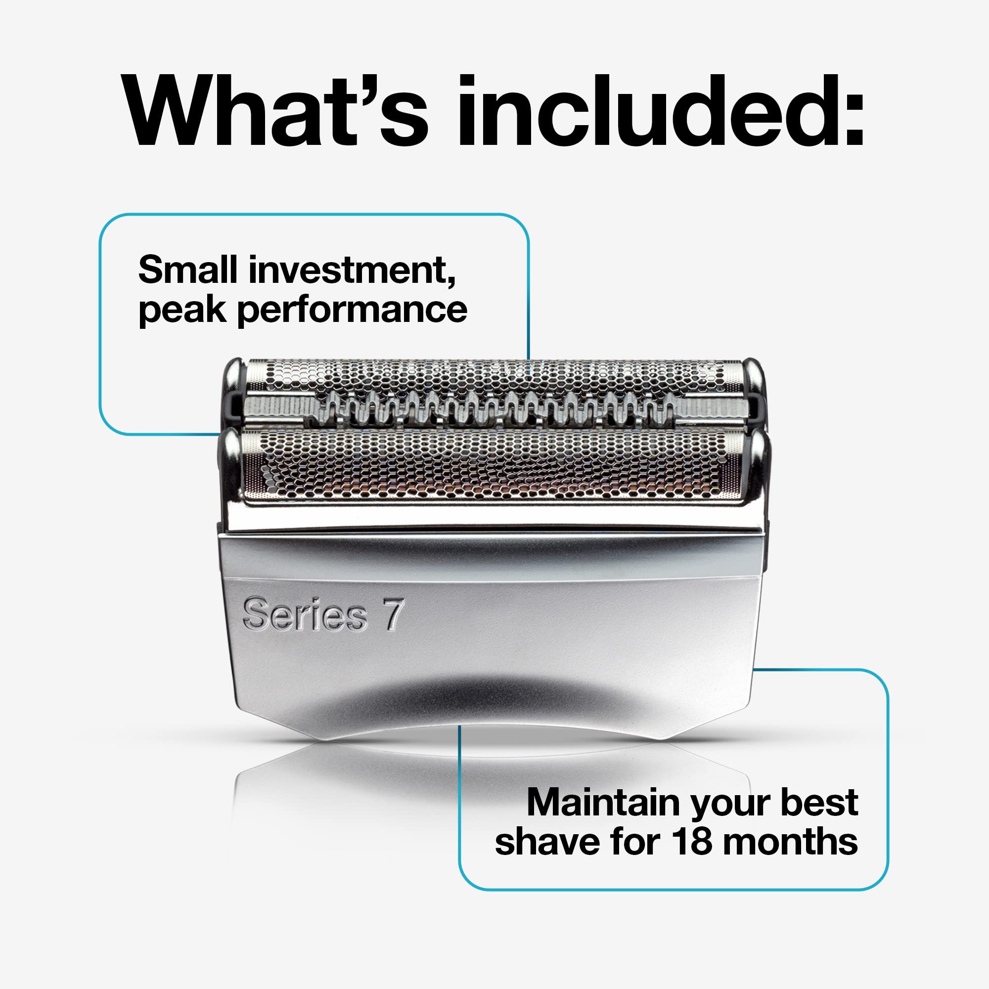 Braun side profile foil detail highlighting precise edges and comfort