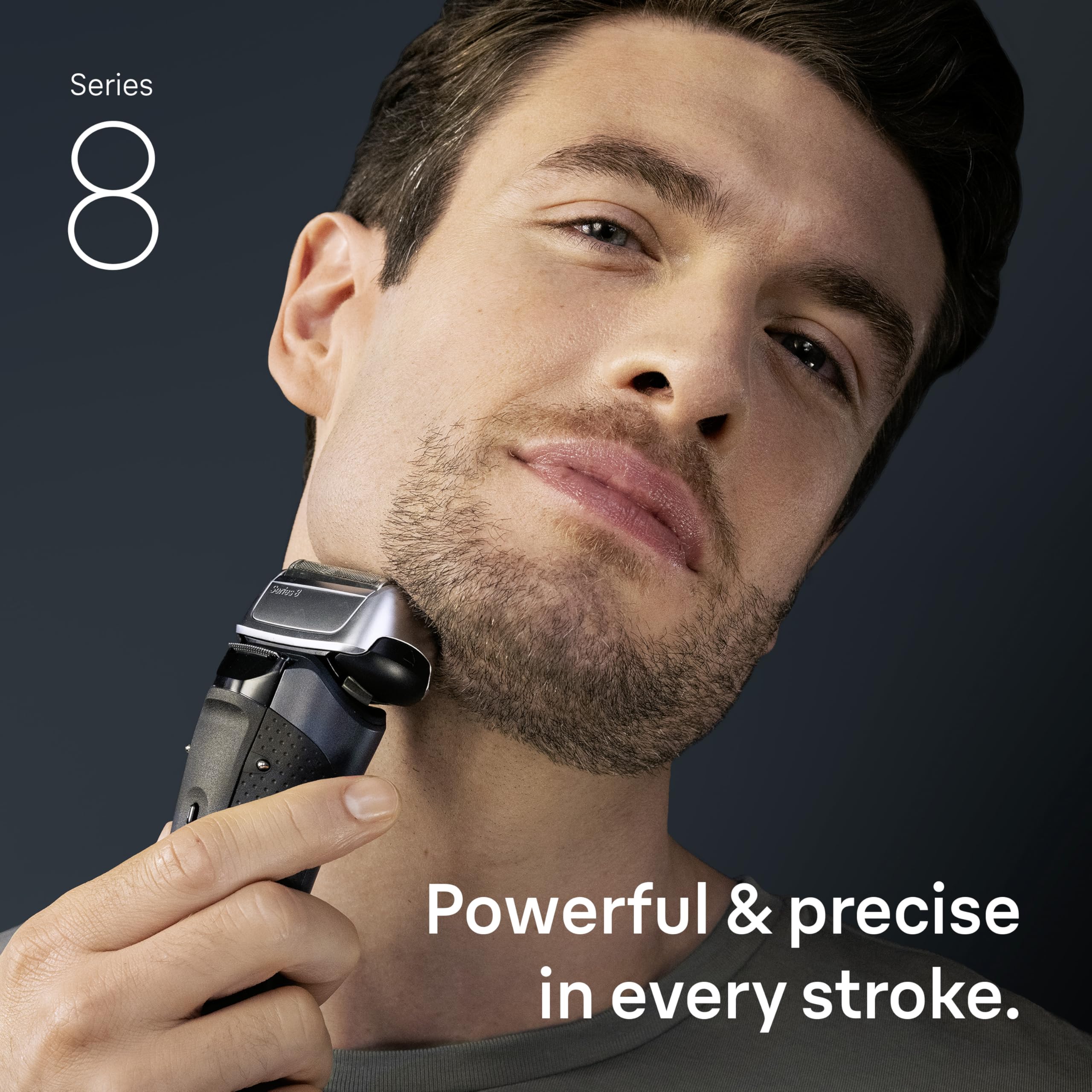 Braun Series 8 83M empaque con etiqueta que garantiza recambio original