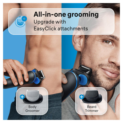 Braun Series 5 comparación de tamaño para evaluar manejo y portabilidad