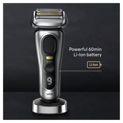 Braun Series 9 PRO+ estación SmartCare 6en1 limpiando y secando el cabezal