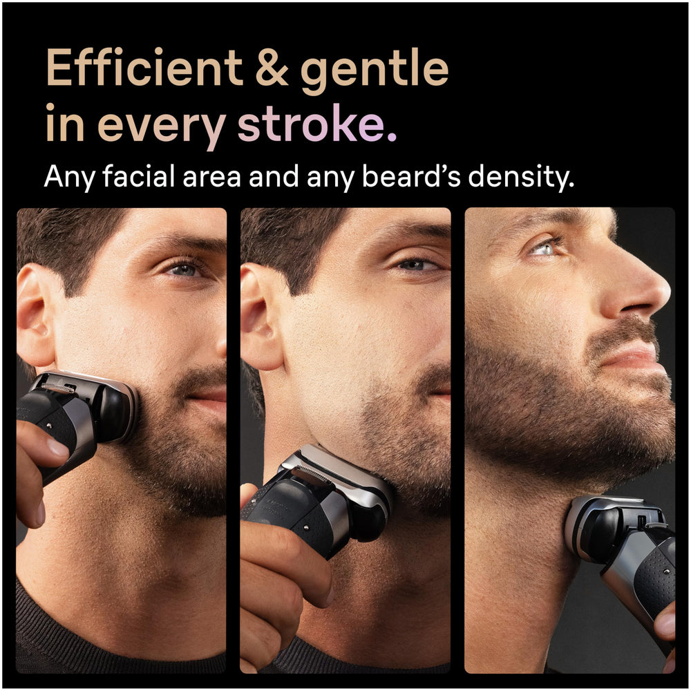 Braun ProComfort attachment close-up showing pre-shave lift for improved comfort